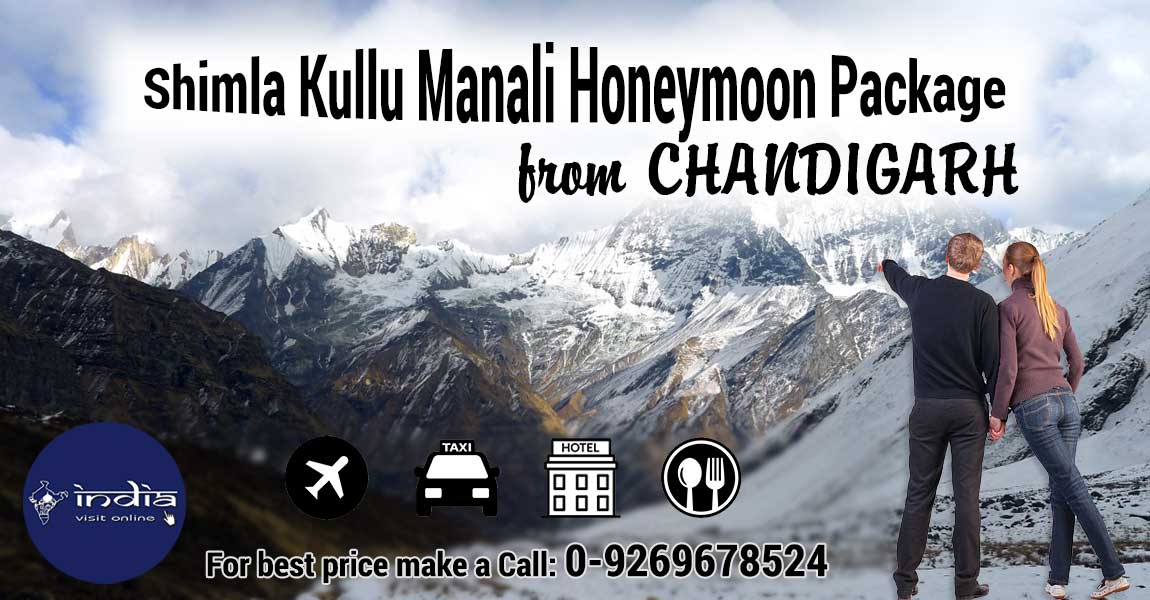 Chandigarh to Shimla Manali honeymoon package itinerary