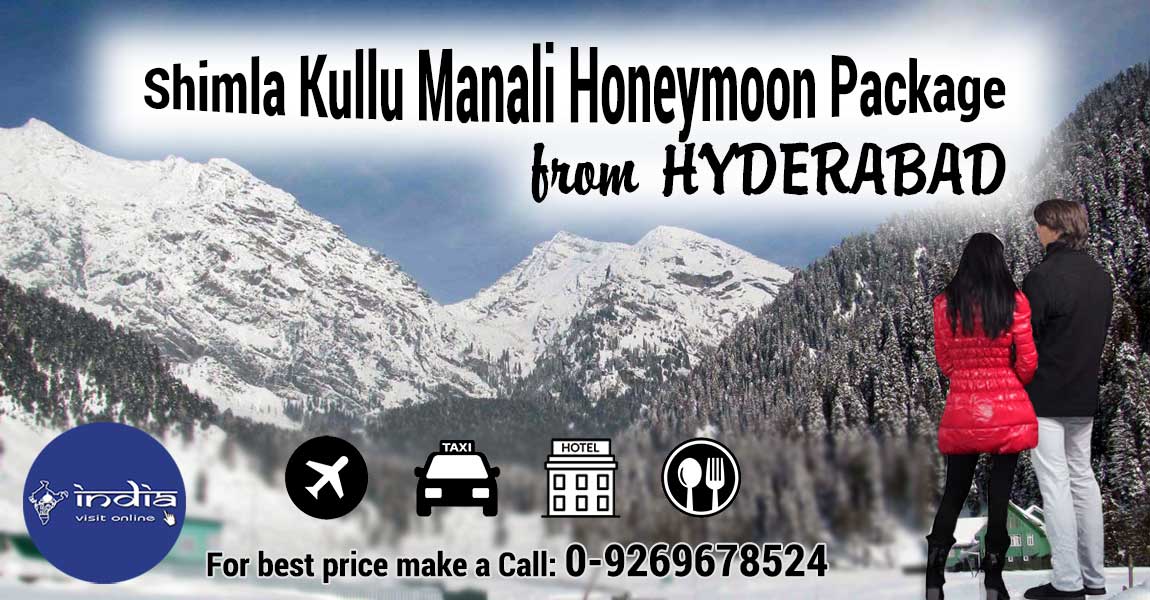 Hyderabad to Shimla Manali honeymoon package itinerary